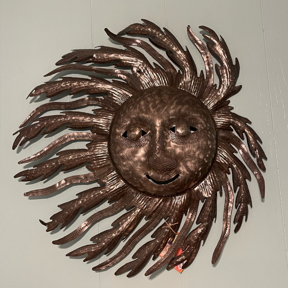 Sunburst Metal Wall Art Decor
